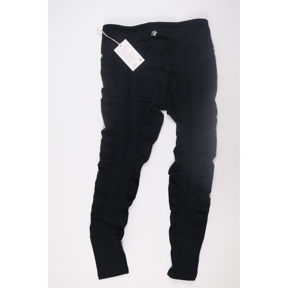 SweetFlexx Resistance Leggings 8 Black Full Flexx High Rise Gym Yoga Retail $98 - Picture 3 of 10